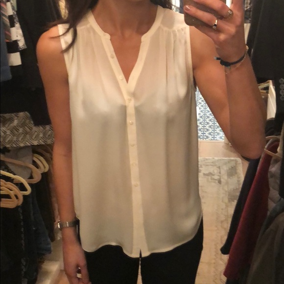 Cream silk joie top - Picture 1 of 3